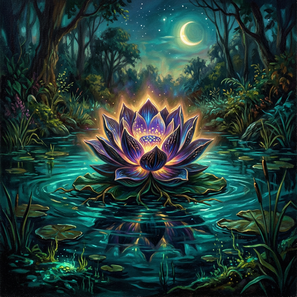 Black Lotus card artwork
